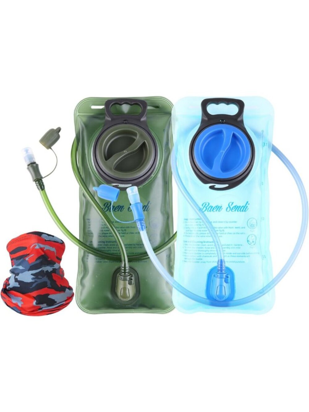 2 Pack Hydration Bladder 2L/70oz - BPA Free Water Reservoir for Outdoor